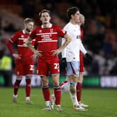 Middlesbrough's Lukas Engel looks dejected after the Emirates FA Cup Third Round match at the Riverside Stadium, Middlesbrough. Image: Richard Sellers/PA Wire