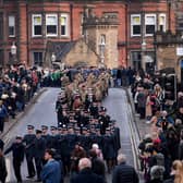 Remembrance Day York. The Parade heads through York Picture taken by Yorkshire Post Photographer Simon Hulme