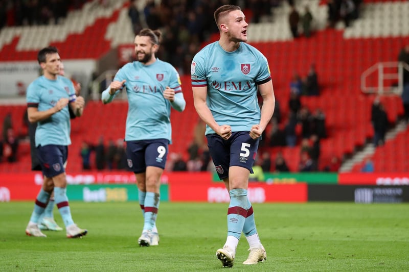 The Burnley defender won four aerial duels, made three interceptions and three clearances as the Clarets restored their lead at the top of the Championship to three points with  a 1-0 win at Stoke.