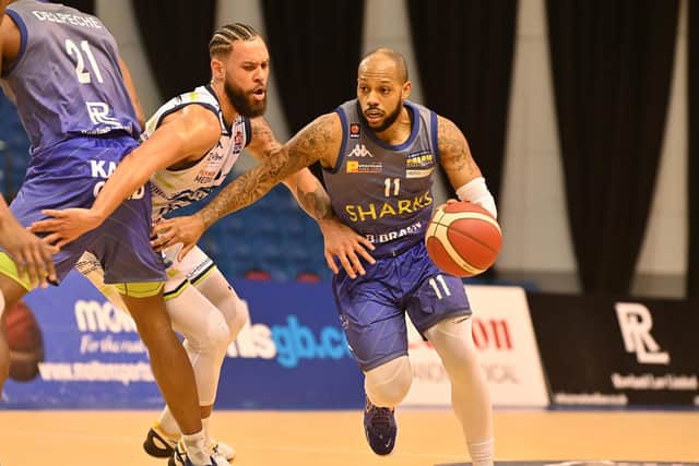 Rodney Glasgow Jnr in action for Sheffield Sharks (Picture: Bruce Rollinson)