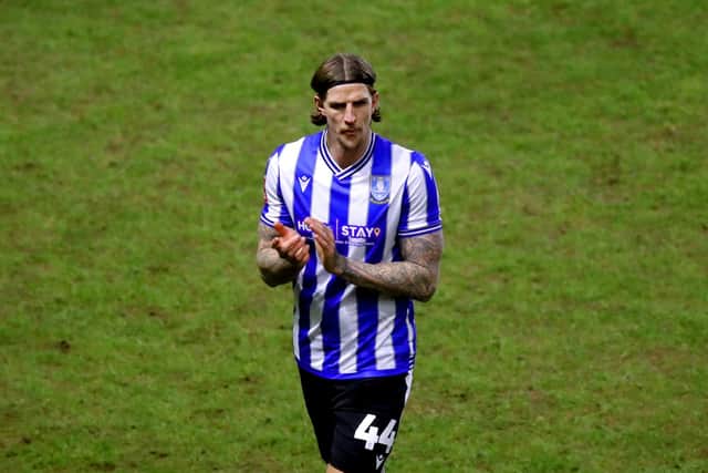 Sheffield Wednesday's Aden Flint applauds the fans at the end of the Emirates FA Cup fourth round match at Hillsborough, Sheffield. Picture: Isaac Parkin/PA