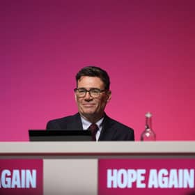 Prime Minister Andy Burnham during the Labour Party Conference at the ACC Liverpool. PIC: Peter Byrne/PA Wire
