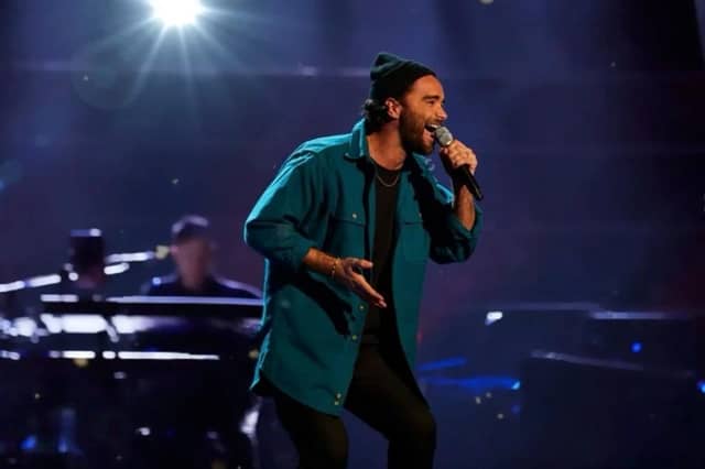 Matt Croke on The Voice. Photo by The Voice UK