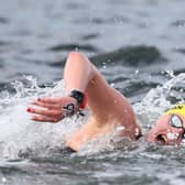 Making waves: Amber Keegan swimming for Great Britain at last year's world championships barely a year after switching to open water swimming. In Doha today she swims for a place in the Olympics (Picture: Clive Rose/Getty Images)