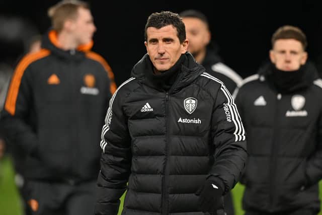 Leeds United's Spanish head coach Javi Gracia arrives for during the English FA Cup fifth round football match between Fulham and Leeds United at Craven Cottage in Fulham, west London on February 28, 2023. (Photo by GLYN KIRK/AFP via Getty Images)