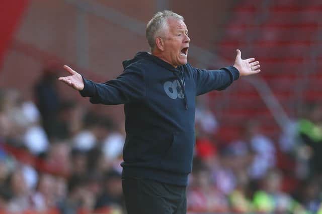TOUGH SHOUTS: Sheffield United manager Chris Wilder (Image: Simon Bellis / Sportimage)