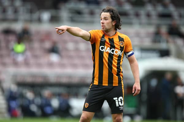 Former Sunderland player George Honeyman - now of Hull City - in action during the Sky Bet League One match against Northampton Town.