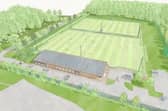 Harrogate Town training ground plans in Wetherby. Pic by Bowman Riley.