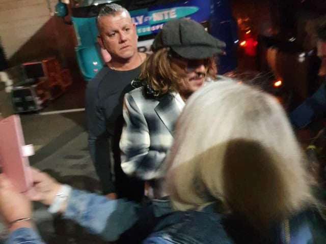 "I jumped out of the bath and went to Sheffield City Hall when I heard Johnny Depp was there," said Donna Morton