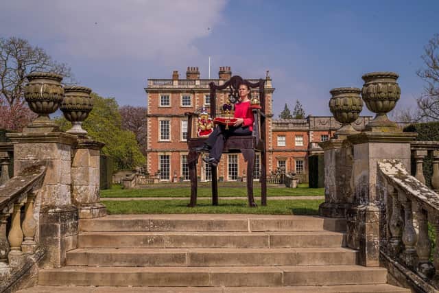 A massive throne has been erected in the grounds of Newby Hall
Picture: Charlotte Graham