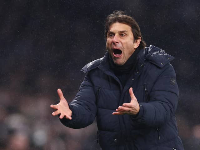 Antonio Conte, Manager of Tottenham Hotspur, reacts during the UEFA Champions League round of 16 leg two match between Tottenham Hotspur and AC Milan (Picture: Clive Rose/Getty Images)