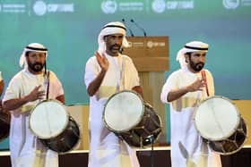 Musicians perform at the opening ceremony of the World Climate Action Summit at Cop28 in Dubai. PIC: Chris Jackson/PA Wire