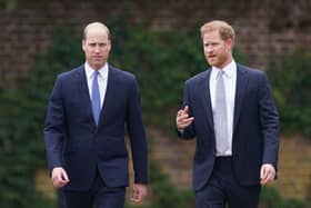 Photo of William and Harry. .Picture: Yui Mok/PA.