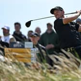 England's Danny Willett watches his drive from the 14th tee on day two of the 151st British Open Golf Championship at Royal Liverpool (Picture: GLYN KIRK/AFP via Getty Images)