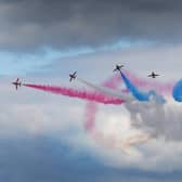 Red Arrows display on Armed Forces Day Scarborough. (Pic credit: Paul Atkinson / PA)