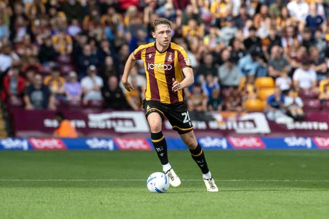 Bradford City defender Matt Pennington. Photo: Tony Johnson.