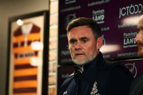 Bradford City manager Graham Alexander has his first league win. (Picture: Jonathan Gawthorpe)