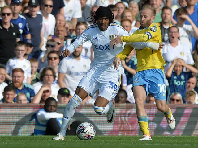 MISSING: But Leeds United's Djed Spence is finally getting up to full fitness