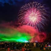 A firework and laser show finale accompanies music near York. (Pic credit: Ian Forsyth / Getty Images)