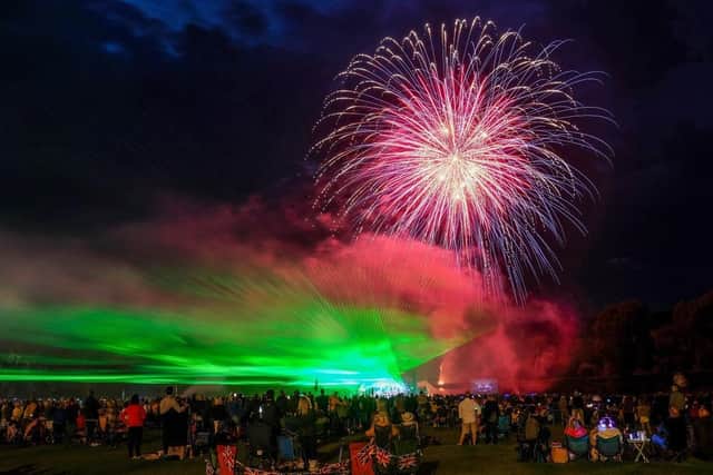 A firework and laser show finale accompanies music near York. (Pic credit: Ian Forsyth / Getty Images)