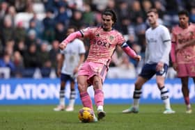 Leeds United's Pascal Struijk scores from the penalty spot during the Sky Bet Championship match at Preston on Boxing Day. Picture: Tim Markland/PA Wire.