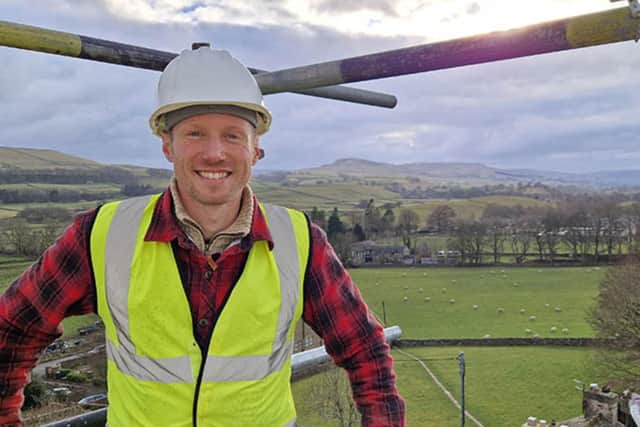 Tom Addison on Our Great Yorkshire Life. (Pic credit: Channel 5)