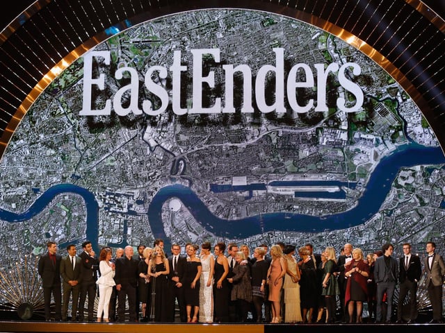 Filming has stopped on the BBC's flagship soap - episodes that are already in the can will be rationed until production can restart.