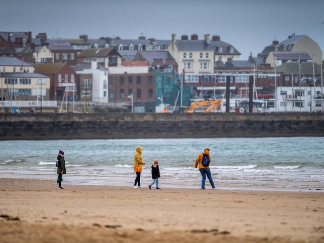 A deserted Bridlington beach due to the change in weather in June 2020 following weeks of sunshine during the UK’s lockdown. Bridlington South beach has a rating of four and a half stars on TripAdvisor with 304 reviews, while Bridlington North beach also has a four and a half star rating with 243 reviews.