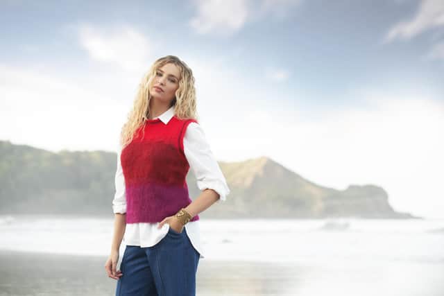 Ibiza Ombre Tank Top, £55, from Joe Browns, photographed by Kevin Peschke at Cayton Bay.