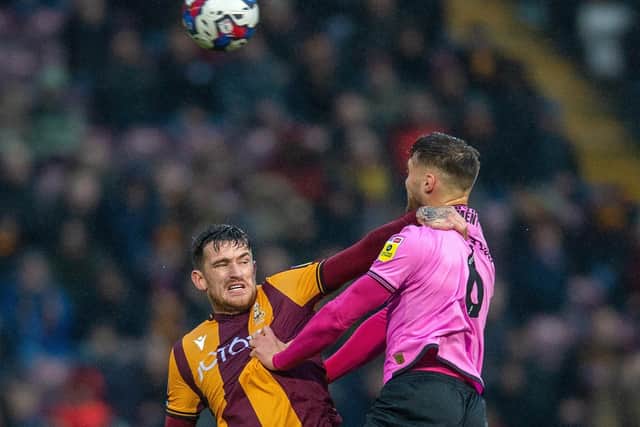 IN THE COLD: Bradford City top-scorer Andy Cook has been on the bench for the last five matches