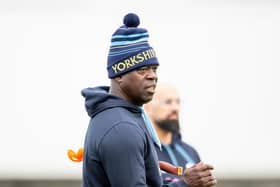 All eyes on a win. Yorkshire head coach Ottis Gibson. Picture by Allan McKenzie/SWpix.com