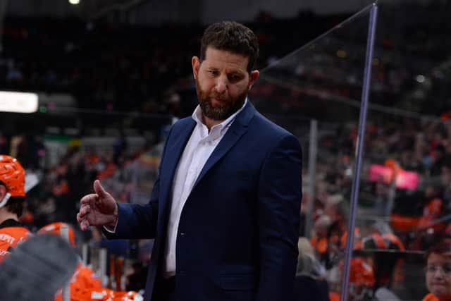 GOING STRONG: Sheffield Steelers' head coach Aaron Fox is happy with his team's form ahead of a double-header weekend at home to Elite League rivals Belfast Giants. Picture courtesy of Dean Woolley/EIHL.