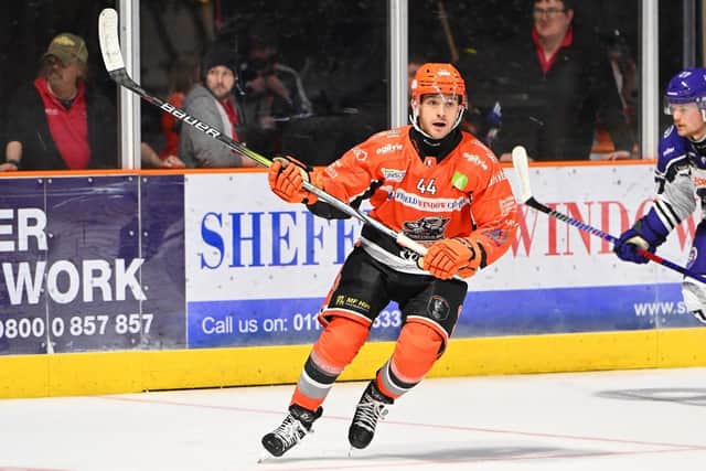 FOLLOW ME LEADER: Lockdown saw Sheffield Steelers' defenceman Sam Jones branch out into offering online off-ice training advice through his social media accounts for other players. Picture: Dean Woolley/Steelers Media.
