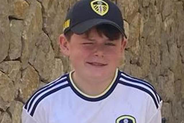 Leeds United fan Jack Caine, 13