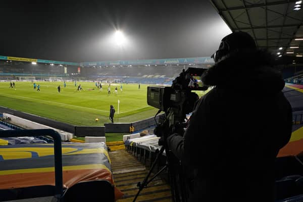Leeds United welcome Manchester City to Elland Road in front of the Amazon Prime cameras on Wednesday (Photo by JON SUPER/POOL/AFP via Getty Images)