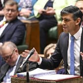 Rishi Sunak speaking during the weekly session of Prime Minister's Questions (PMQs).
