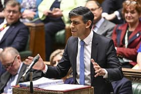Rishi Sunak speaking during the weekly session of Prime Minister's Questions (PMQs).