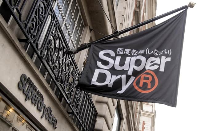 A general view of a Super Dry store in London.