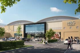 Artist's impression of the new M&S White Rose Leeds store.