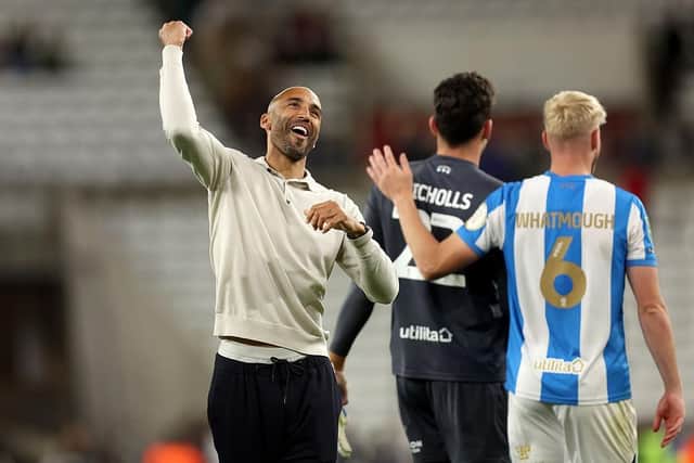 HAPPY DAYS: Lee Grant revels in Huddersfield Town's penalty shoot-out victory over Sunderland (Image: George Wood/Getty Images)