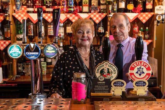 Mike and Marian Rouse  , who are in their 44th year of running the Nag's Head in Preston, near Hull. As well as being among the longest serving licensees at a single pub in Yorkshire, they've raised over £750,000 for charity.
7th February 2023.  Picture Bruce Rollinson