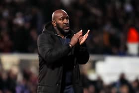 Sheffield Wednesday manager Darren Moore applauds the fans at the end of the Sky Bet League One match at Portman Road Stadium, Ipswich. Picture: Rhianna Chadwick/PA