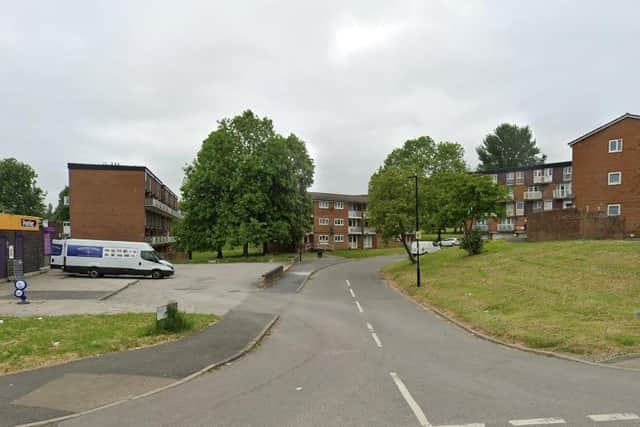 A woman has been taken to hospital with a stab wound after an incident in White Thorns View in Sheffield. Photo: Google