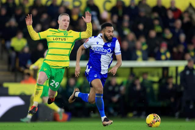 Adam Forshaw's appearance against Bristol Rovers in the FA Cup proved to be his last in a Norwich City shirt. Image: Stephen Pond/Getty Images