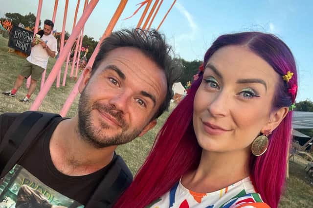 Vanessa Bland and husband Simon attended Glastonbury whilst she was 31 weeks pregnant