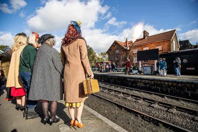 Visitors at a previous Railway in Wartime event