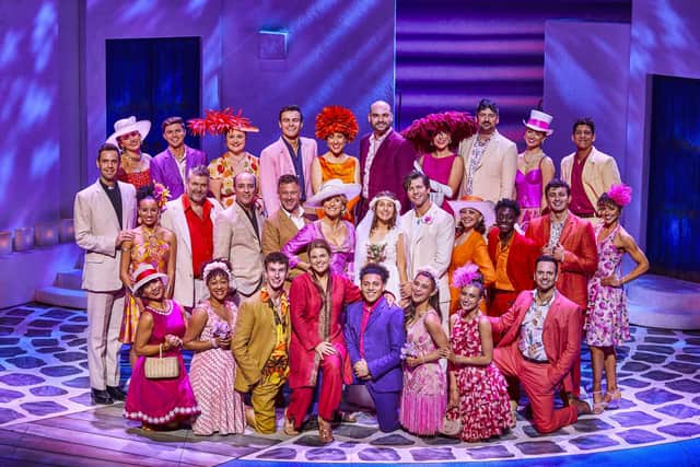 The cast of the Mamma Mia! UK and international tour 2023/24. Photo: Brinkhoff-Moegenburg