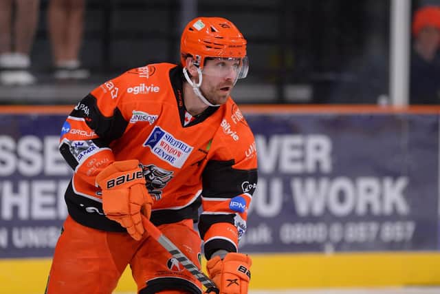 BACK FOR MORE: Forward Scott Allen considered his options before deciding that his future lay with Sheffield Steelers. Picture courtesy of Dean Woolley/Steelers Media