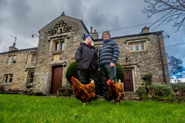 Farmers Leigh Weston, with her partner Neil Heseltine, of  Hill Top Farm, Malham, North Yorkshire, a committed conservationist, organic farmer and chairman of Yorkshire Dales National Park Authority