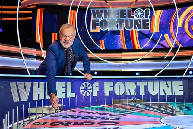 BAFTA winning Graham Norton returns to ITV1 and ITVX with series two of Wheel of Fortune, produced by Whisper North. Photo: ITV